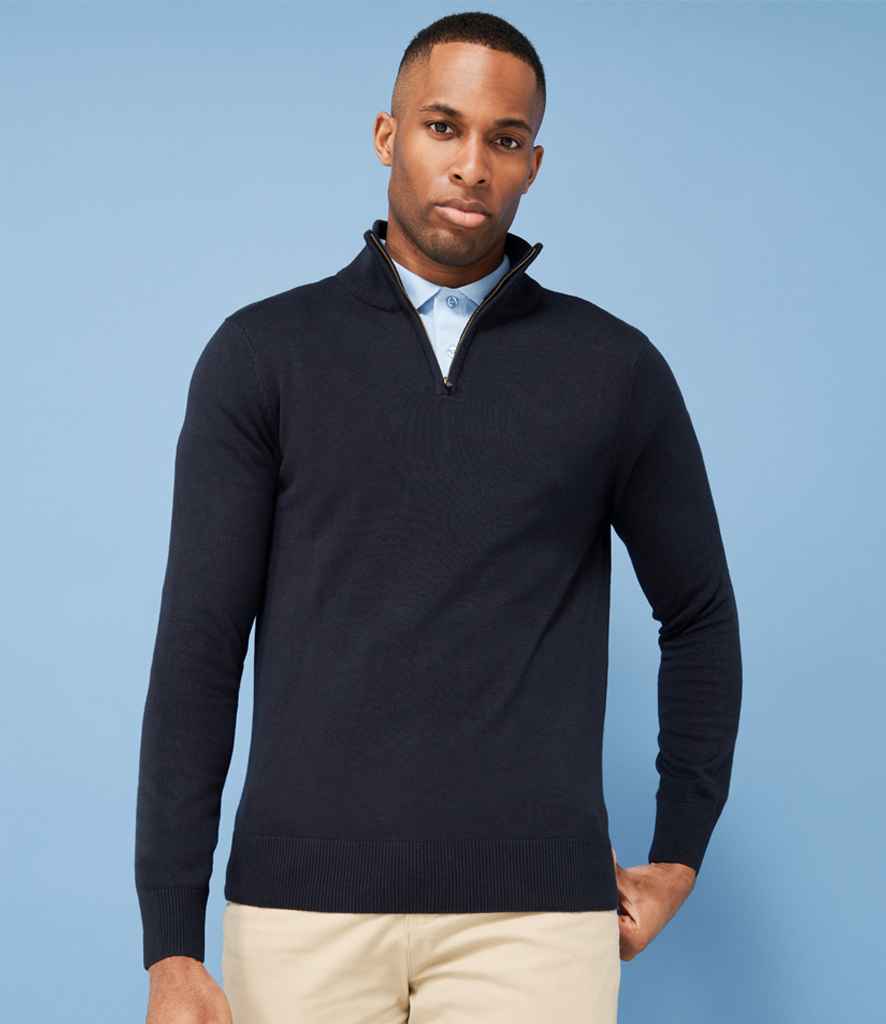 Zipper neck sweater sale